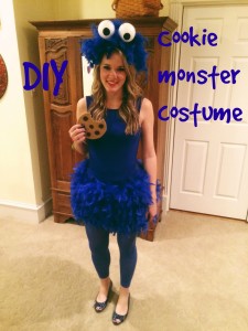 DIY cookie monster costume