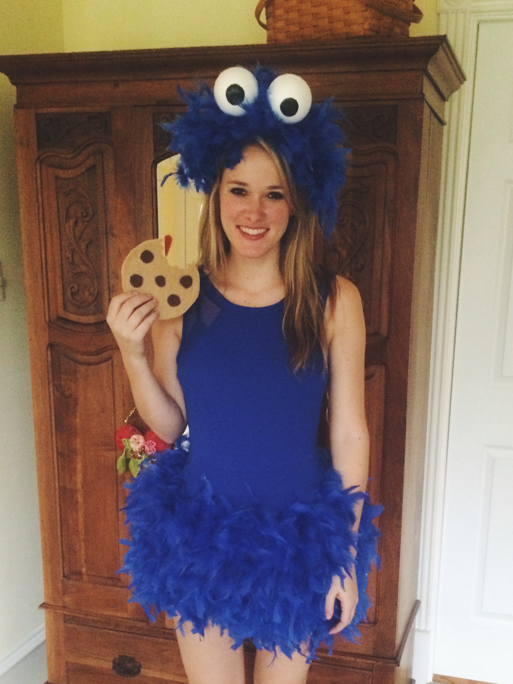 DIY cookie monster costume