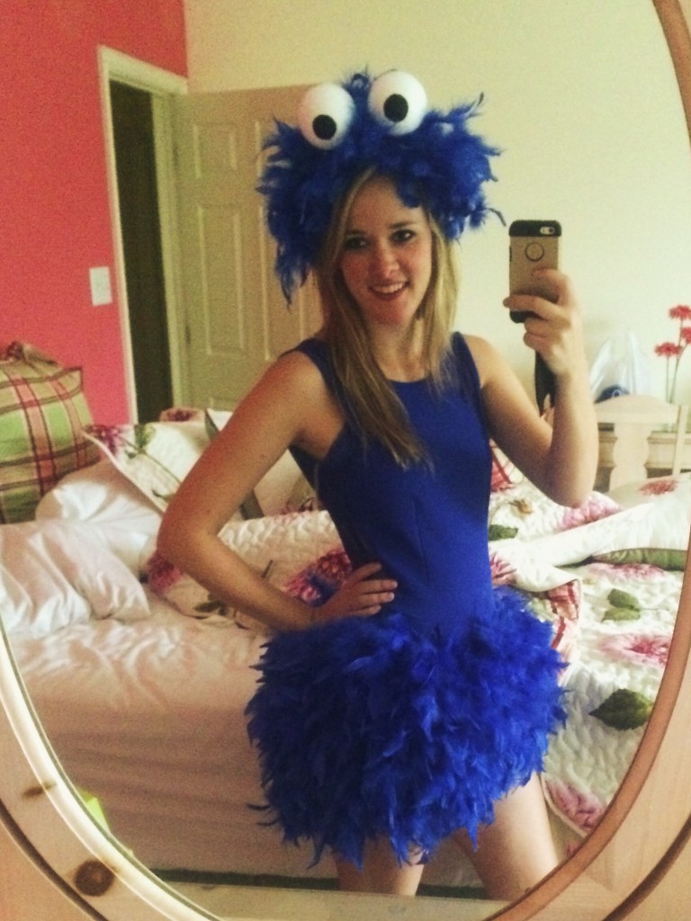 DIY cookie monster costume